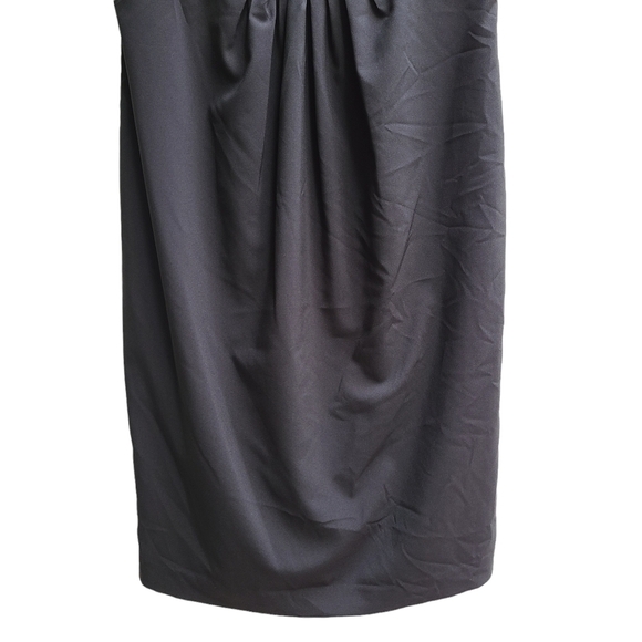 Beautiful Adrianna Papell Black Dress with Pleated Neckline Detail, Size Small - Picture 7 of 10